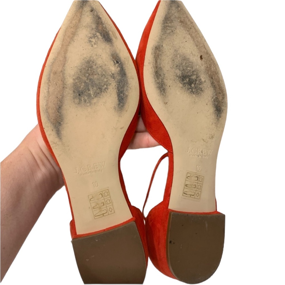 Red J. Crew Suede flats - Picture 9 of 9